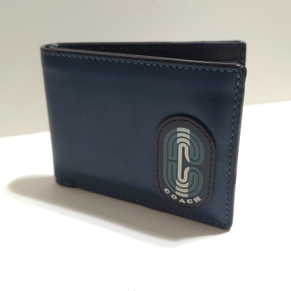 COACH Blue Leather Wallet - Picture 4 of 4